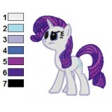 Rarity My Little Pony Embroidery Design 03